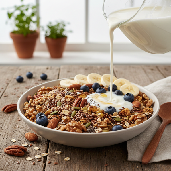 Nutty Flax Protein Cereal recipe