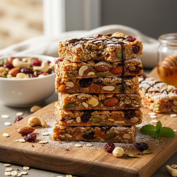 Nutty Fruity Energy Bars recipe