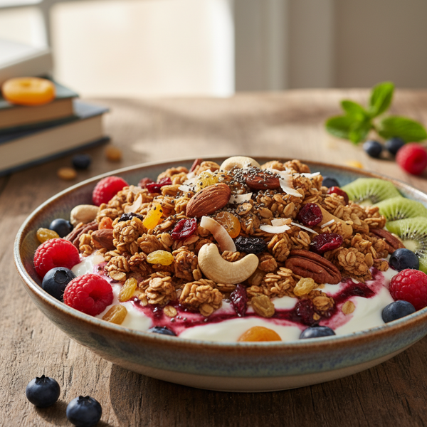 Nutty Fruity Granola Delight recipe