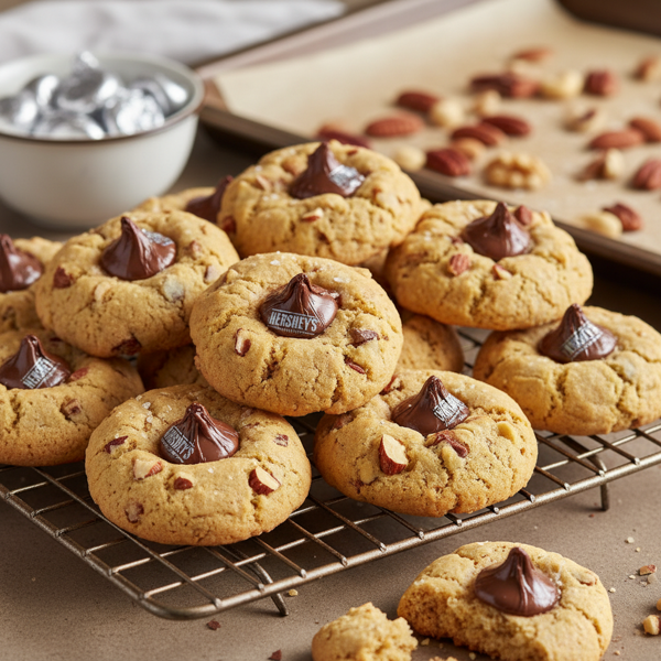 Nutty Hershey's Kiss Delight Cookies recipe