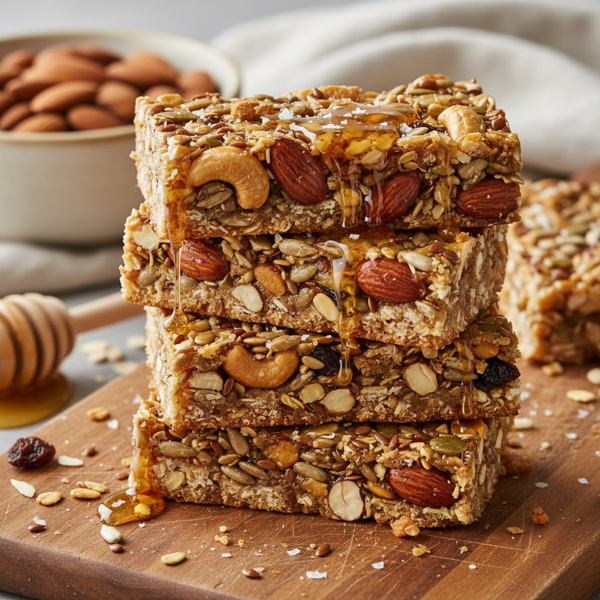 Nutty Honey Almond Power Bars recipe