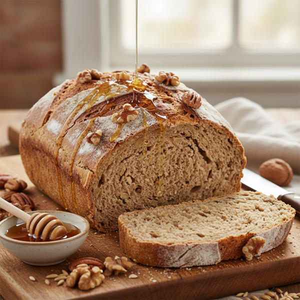 Nutty Honey Spelt Artisan Bread recipe