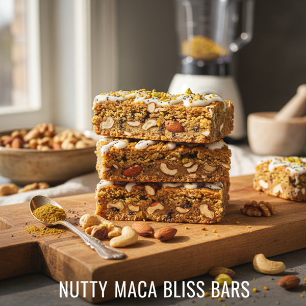 Nutty Maca Bliss Bars recipe