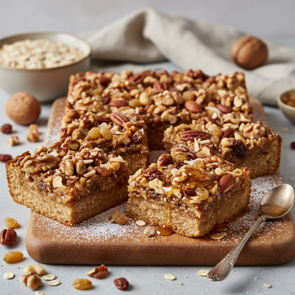 Nutty Oatmeal Bliss Bars recipe