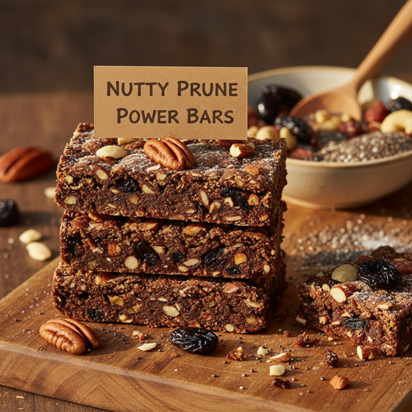 Nutty Prune Power Bars recipe
