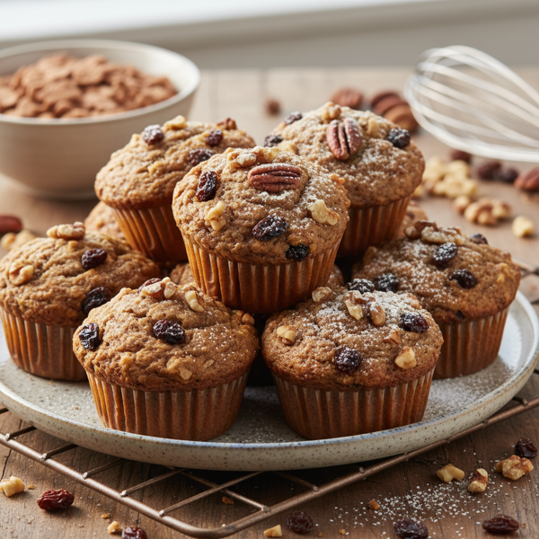 Nutty Raisin Bran Muffins recipe