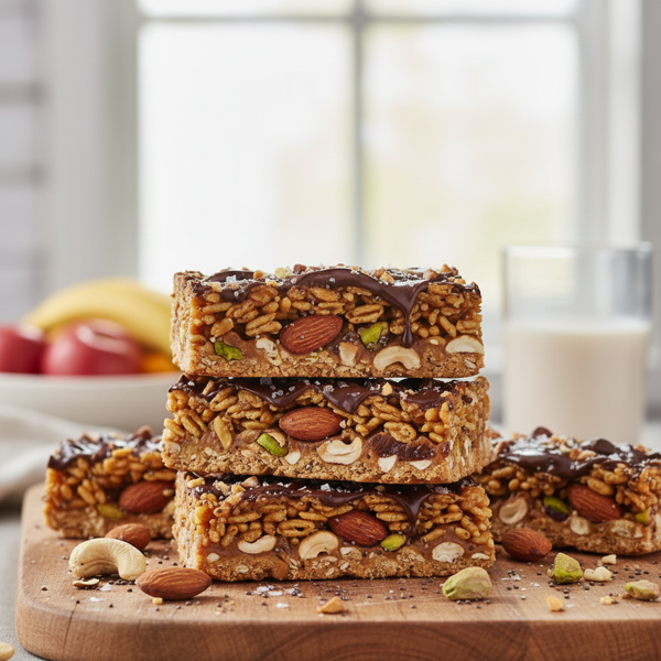 Nutty Rice Krispies Energy Bars recipe