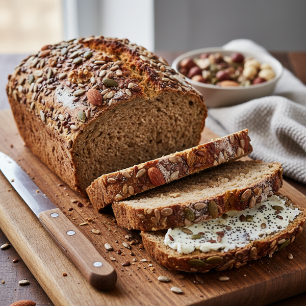 Nutty Seed Spelt Bread recipe