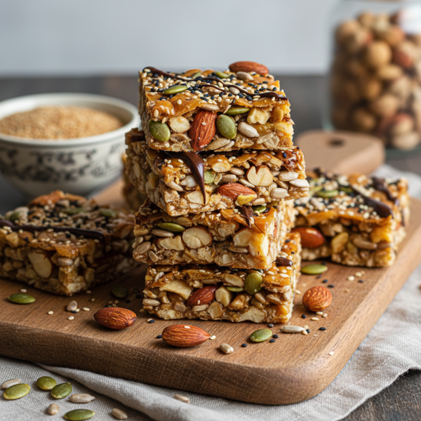 Nutty Sesame Energy Squares recipe