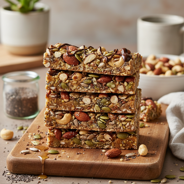 Nutty Super Seed Protein Bars recipe