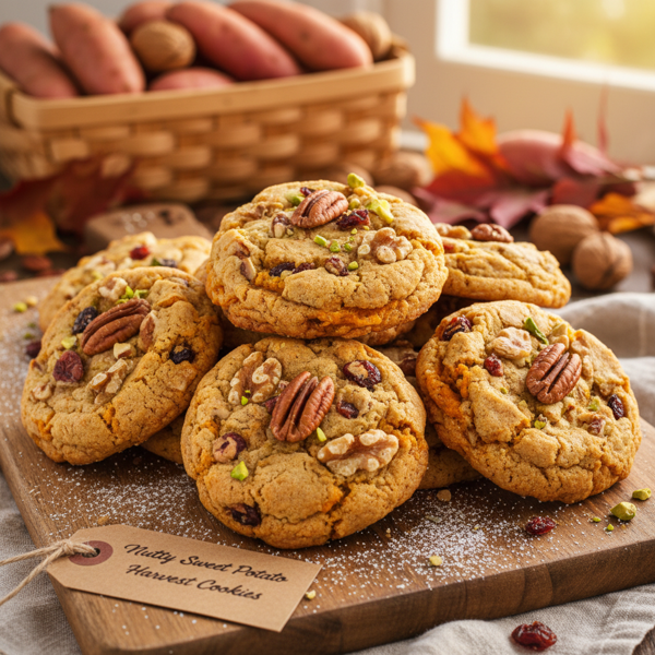 Nutty Sweet Potato Harvest Cookies recipe