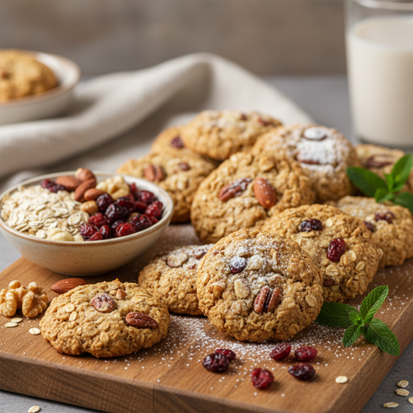Nutty Vegan Oatmeal Cranberry Delights recipe