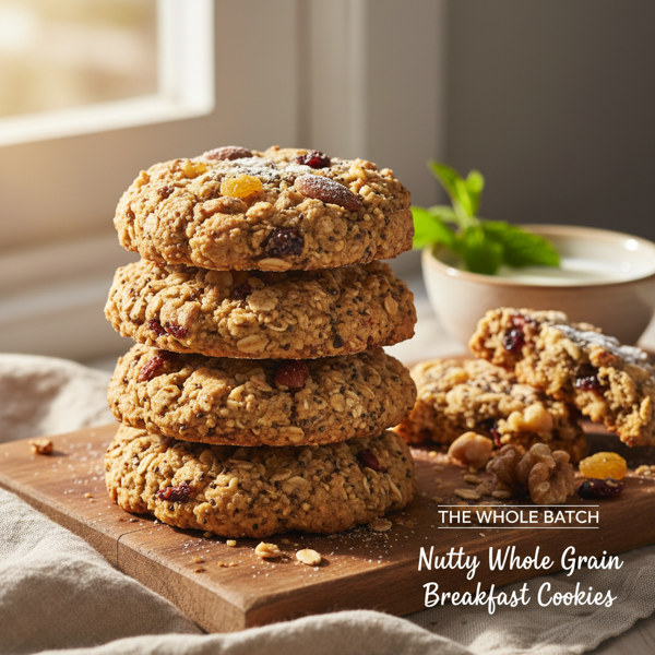 Nutty Whole Grain Breakfast Cookies recipe