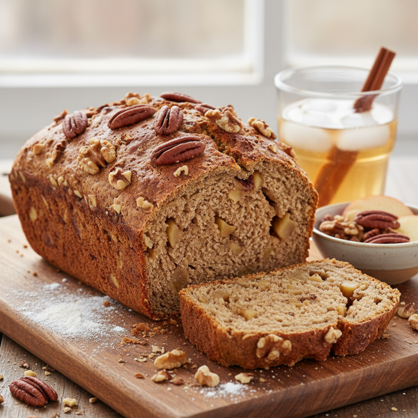 Nutty Whole Wheat Apple Bread recipe