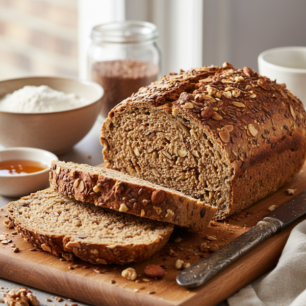 Nutty Whole Wheat Flax Bread recipe