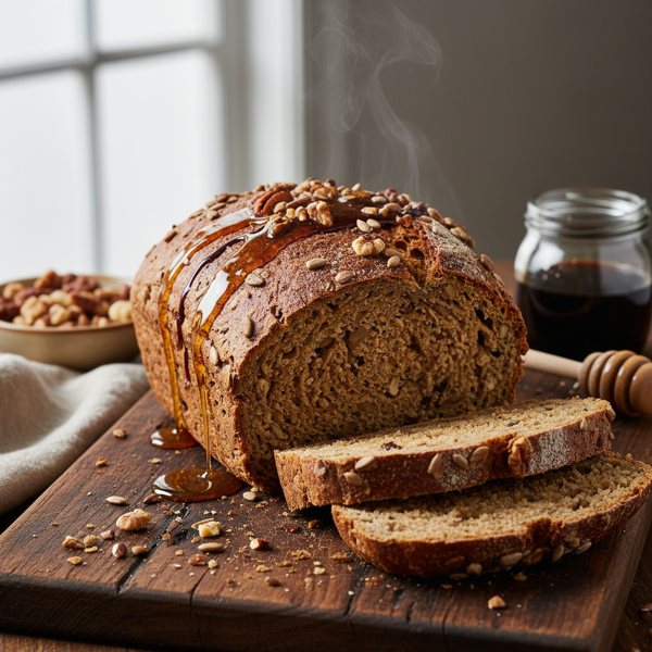 Nutty Whole Wheat Honey Molasses Bread recipe