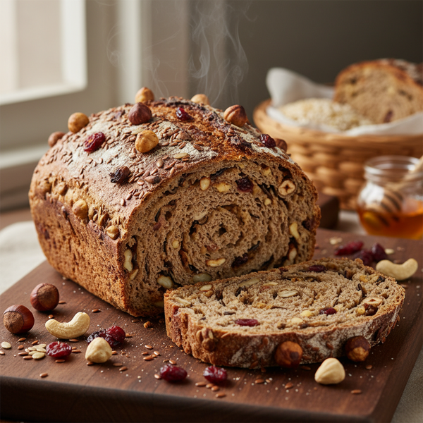 Nutty Wild Rice Harvest Bread recipe