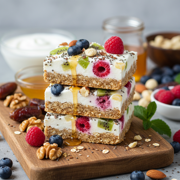 Nutty Yogurt Fruit Bars recipe