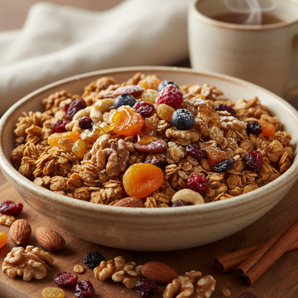 Nutty & Fruity Baked Granola Delight recipe