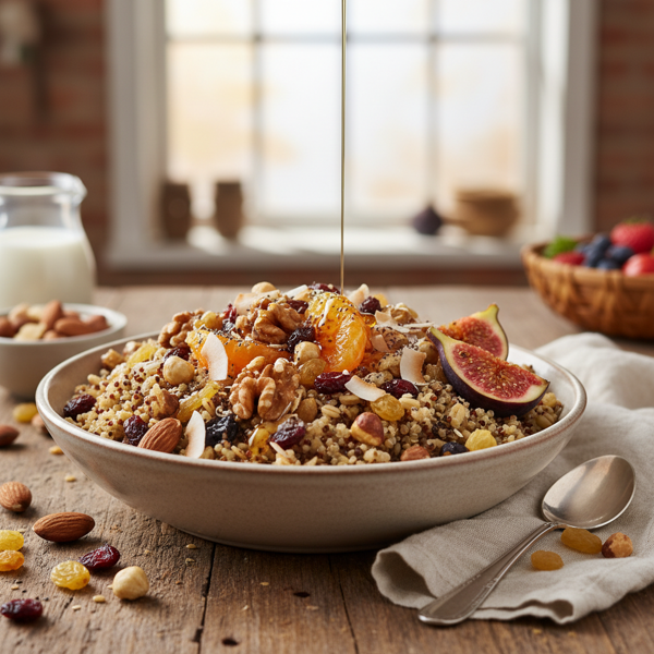 Nutty & Fruity Multi-Grain Breakfast Bowl recipe