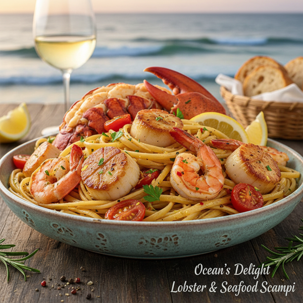 Ocean's Delight Lobster & Seafood Scampi recipe