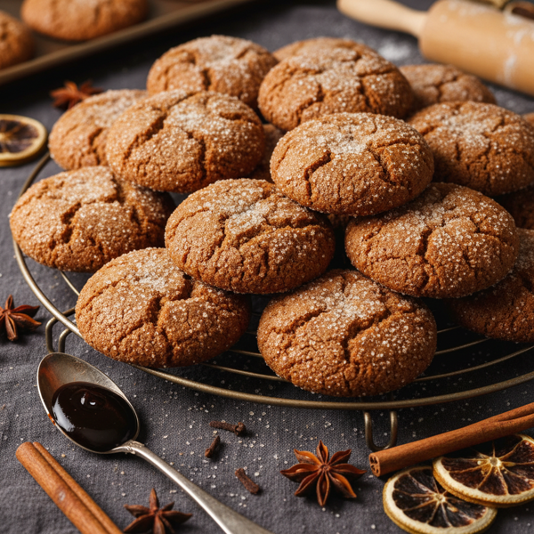 Old-Fashioned Spiced Molasses Cookies recipe