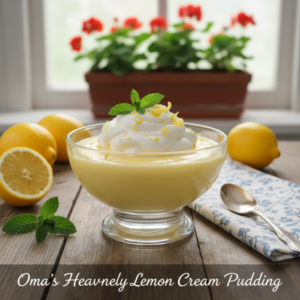 Oma's Heavenly Lemon Cream Pudding recipe