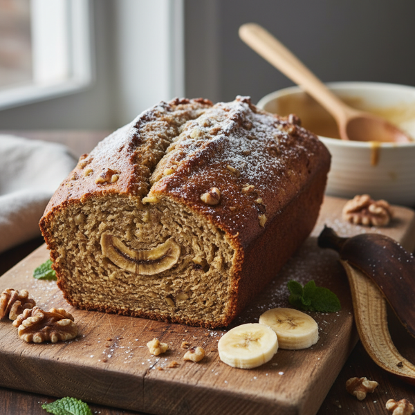 One-Bowl Banana Nut Bread recipe