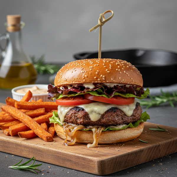 Onion-Stuffed Gourmet Burger recipe