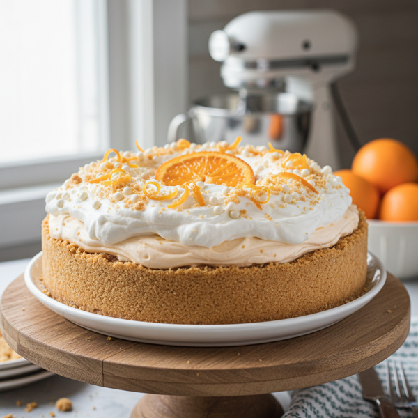 Orange Dreamsicle Delight Pie recipe