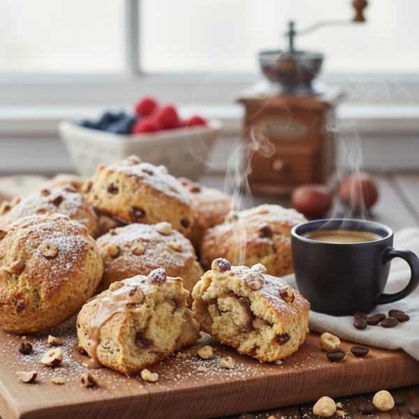 Oregon Hazelnut Coffee-Infused Scones recipe