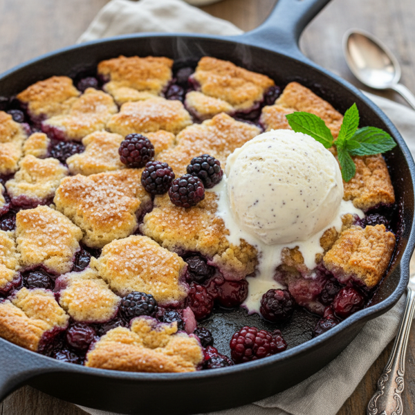 Oregon Marion Berry Delight Cobbler recipe