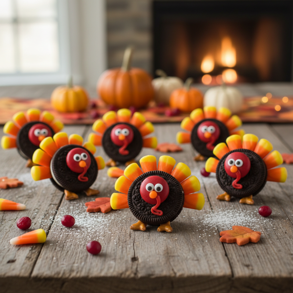 Oreo Cookie Thanksgiving Turkeys recipe