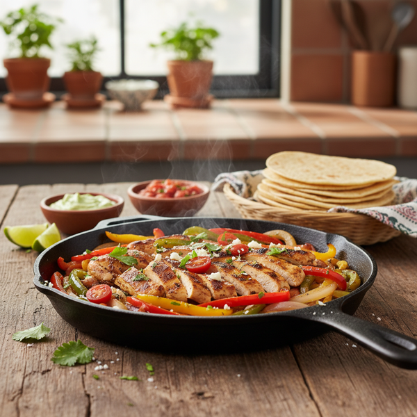 Oven-Baked Chicken Fajitas Fiesta recipe