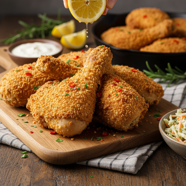 Oven-Baked Extra Crunchy Chicken recipe
