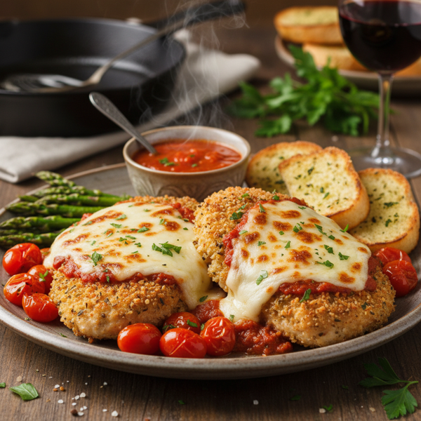 Oven-Baked Herb Chicken Parmesan recipe