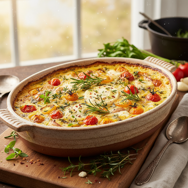 Oven-Baked Herb Polenta Delight recipe