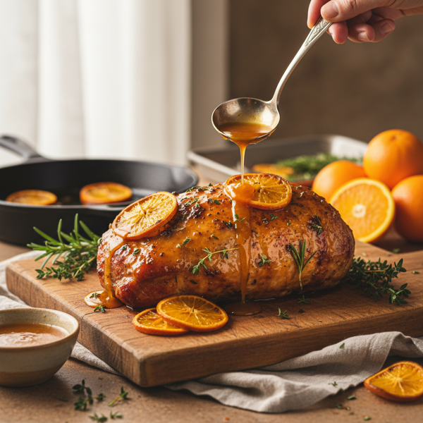 Oven-Baked Orange Glazed Pork Loin recipe