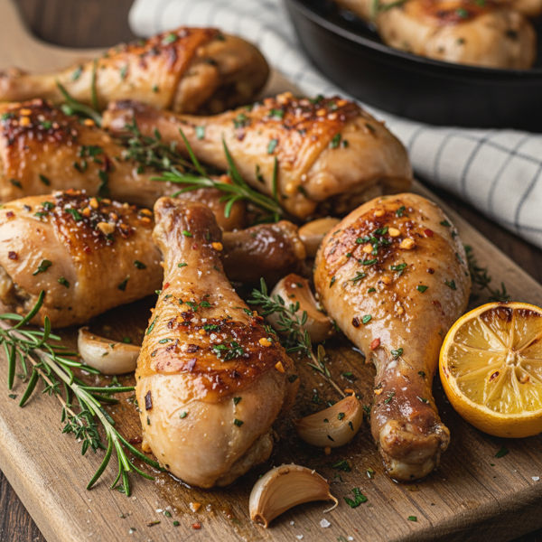 Oven-Roasted Garlic Herb Chicken Drumsticks recipe