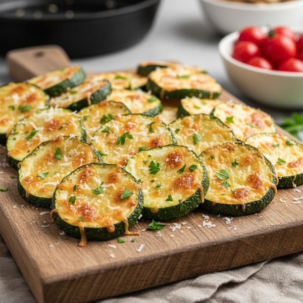 Oven-Roasted Parmesan Zucchini Slices recipe