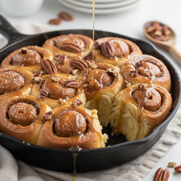 Overnight Caramel Pecan Sticky Rolls recipe