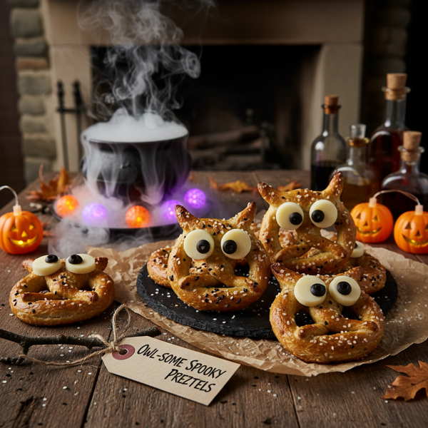 Owl-Some Spooky Pretzels recipe