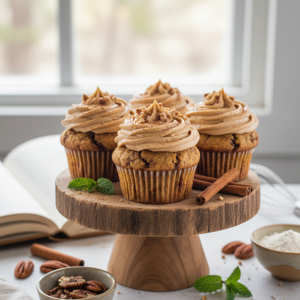 Paleo Cinnamon Swirl Cupcakes recipe