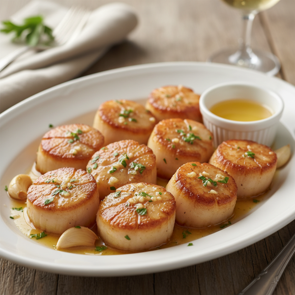 Pan-Seared Scallops with Garlic Butter Sauce recipe