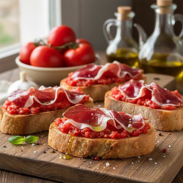 Pan con Tomate y Jamón Serrano recipe