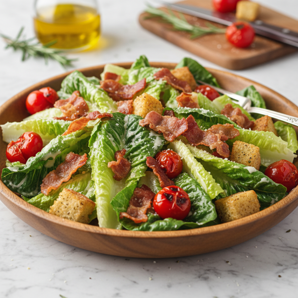 Pancetta and Roasted Tomato Caesar Salad recipe