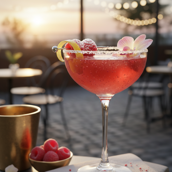 Parisian Raspberry Bliss Martini recipe