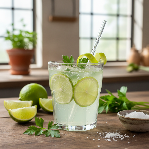 Parsley Lime Fizz recipe