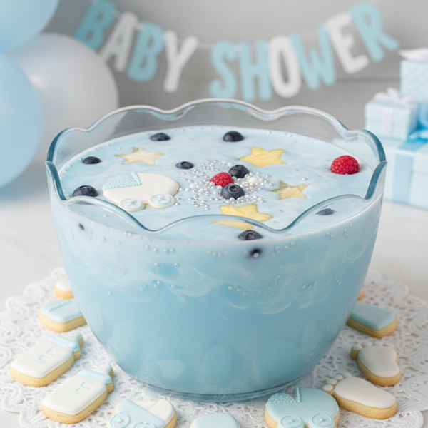 Pastel Blue Baby Shower Punch recipe