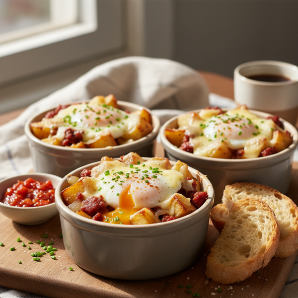 Patatas A La Moda: Savory Breakfast Ramekin Delight recipe